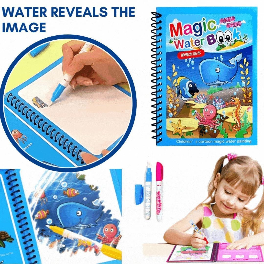 Magic Water Book Painting Drawing Coloring Board Book Doodle & Magic Water Pen