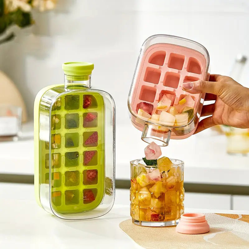 2-in-1 Ice Cube Tray & Water Bottle