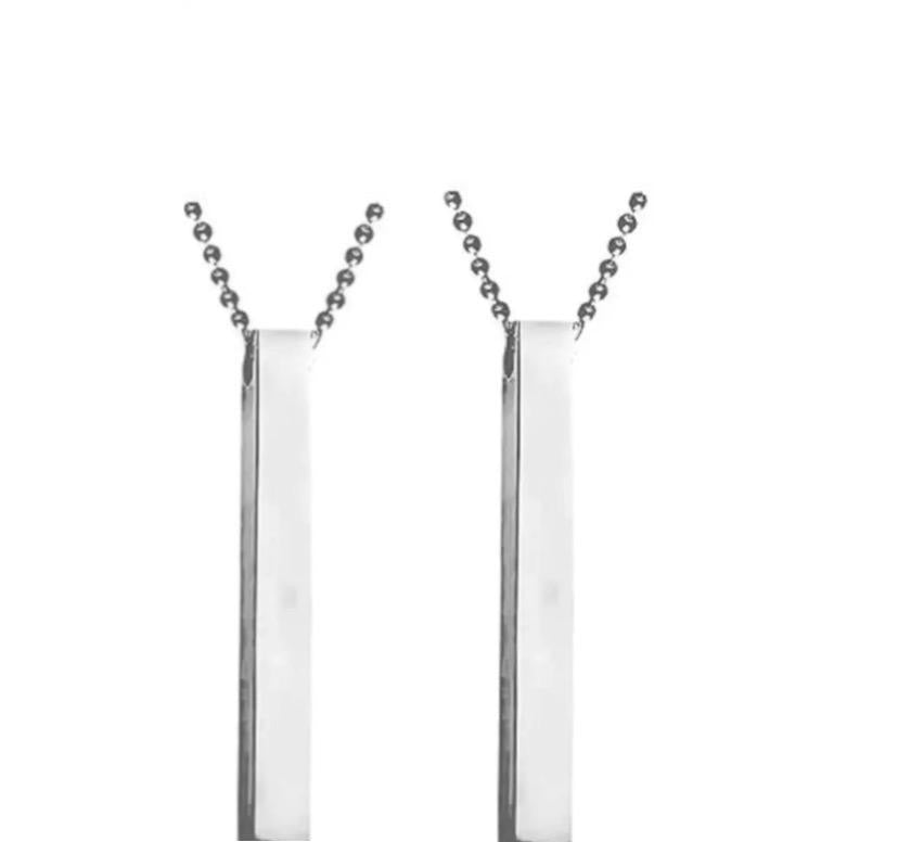 Stylish Vertical Bar Necklace - 2 Pcs of Unisex
Stainless Steel Beauty