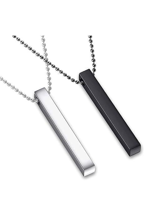 Stylish Vertical Bar Necklace - 2 Pcs of Unisex
Stainless Steel Beauty