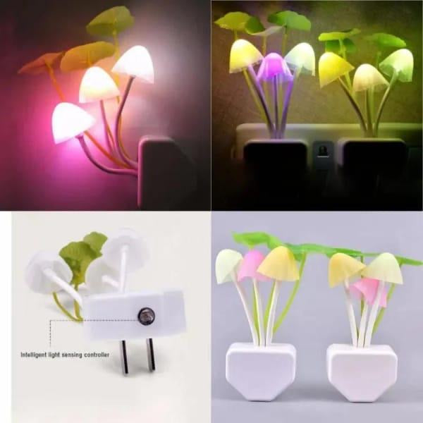 LED Mushroom Night Light With Sensor