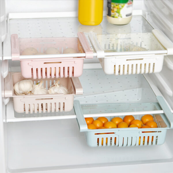 Adjustable Storage Basket For Fridge