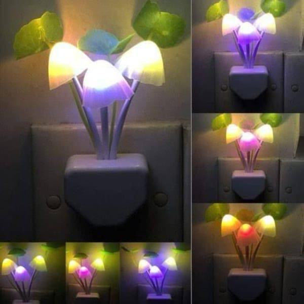 LED Mushroom Night Light With Sensor