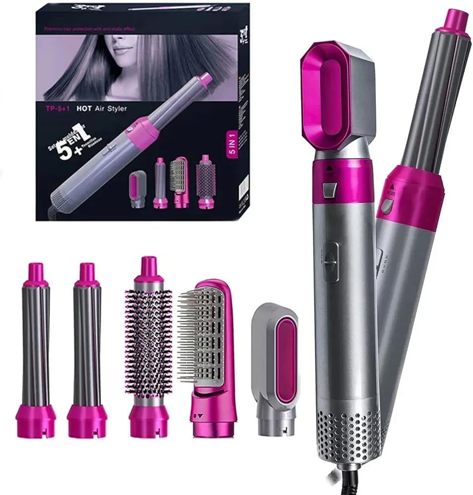 5 in 1 Air Brush Hair Curler Styler Set