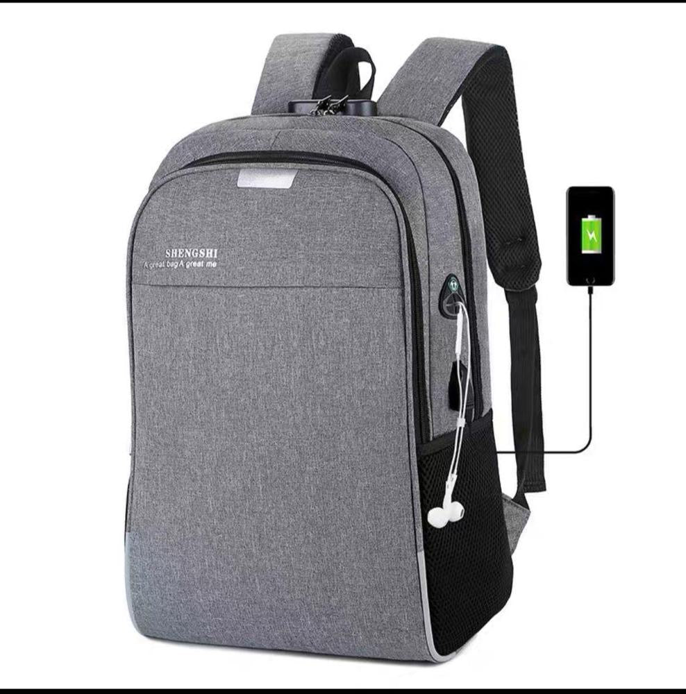 Laptop Travel Backpack – USB/ AUX Port & Trolley Strap