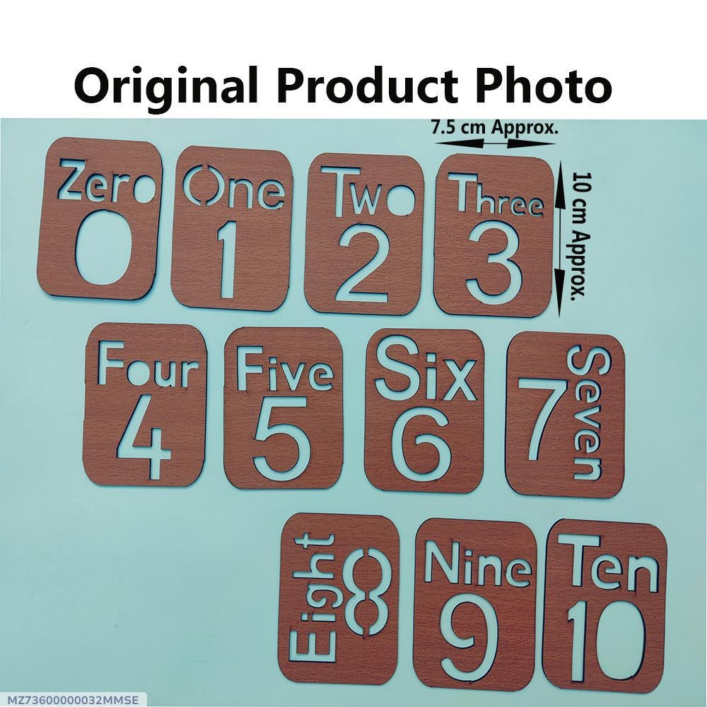 Counting Drawing and Puzzles Stencils ONE to TEN