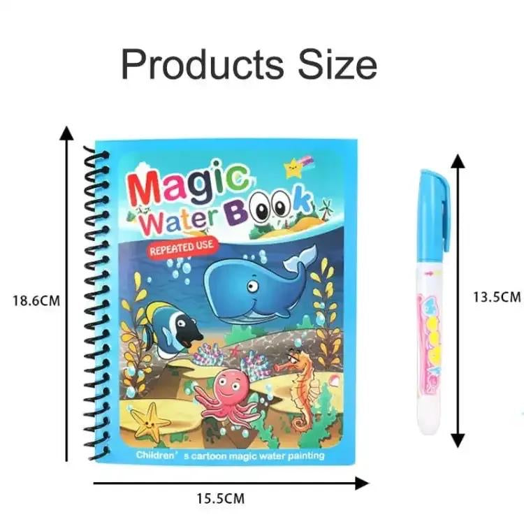 Magic Water Book Painting Drawing Coloring Board Book Doodle & Magic Water Pen