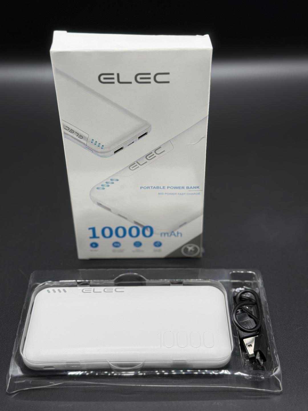 ELEC Power Bank 10000mAh Power Bank Fast Charging Power Bank Dual USB Fort