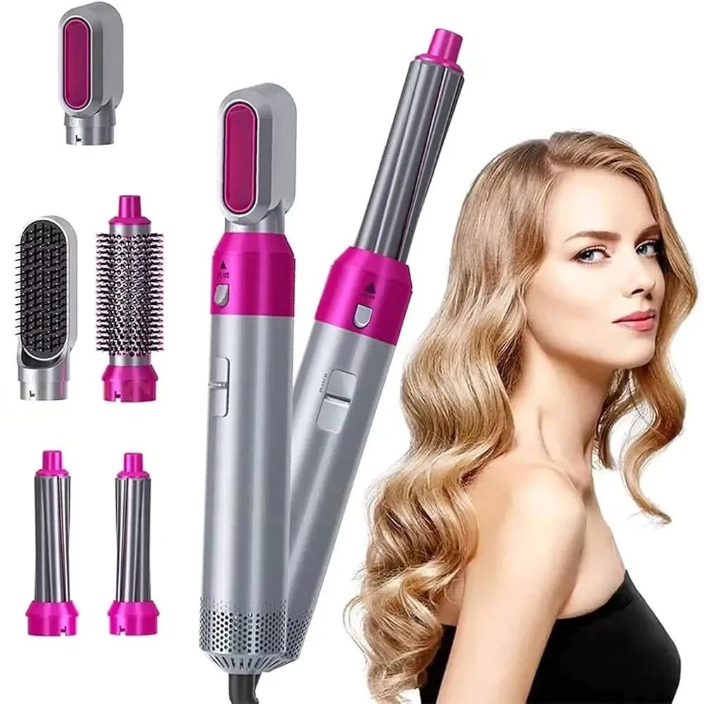 5 in 1 Air Brush Hair Curler Styler Set