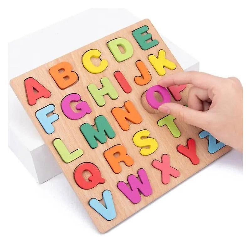 Capital ABC Alphabets - Thick Wooden 3D Board Puzzle - 20 cm