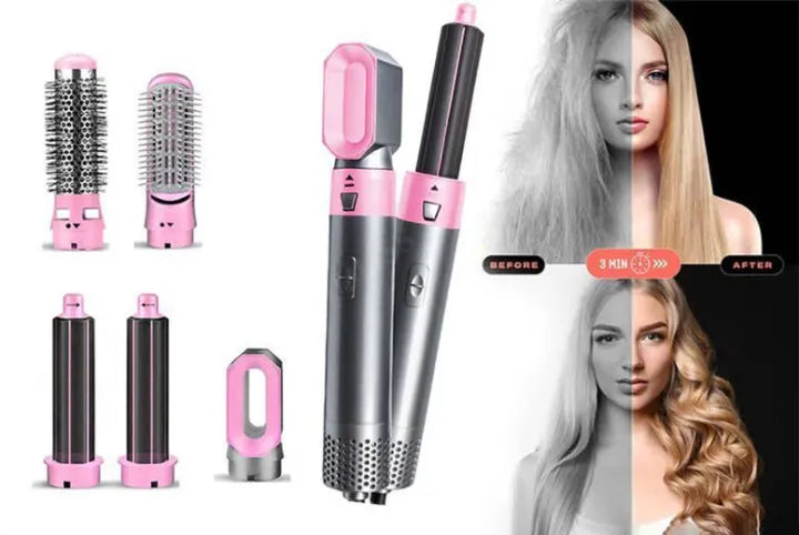 5 in 1 Air Brush Hair Curler Styler Set
