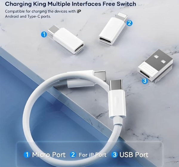 ( 5 In 1 ) Data Cable Set All Solutions In One