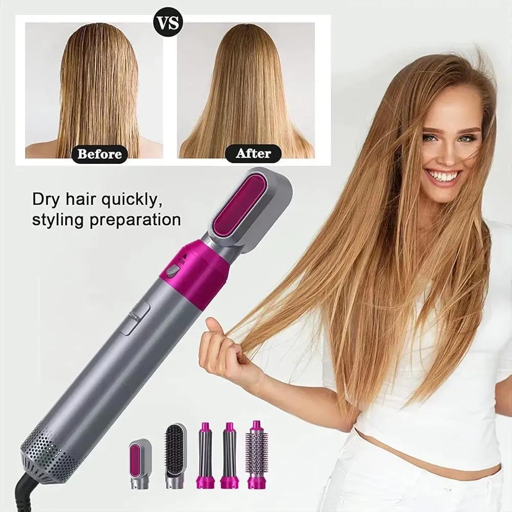5 in 1 Air Brush Hair Curler Styler Set