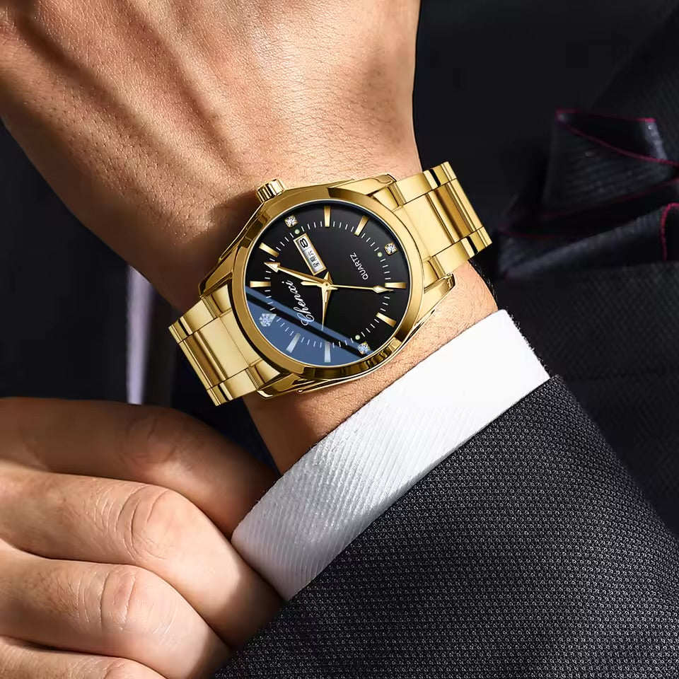 CHENXI Golden Quartz Watch for  Men Fashion
