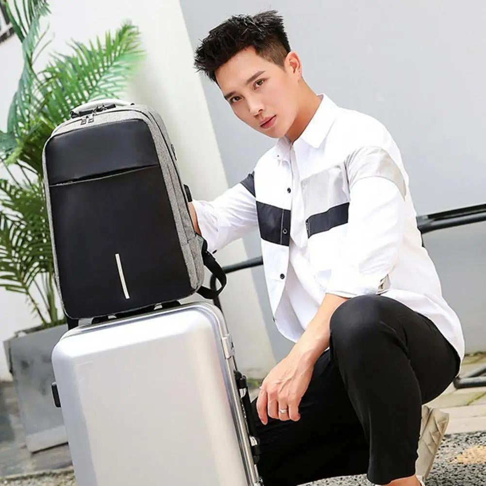 Travel Laptop Backpack Anti-Theft Bag with Password Lock USB Charging