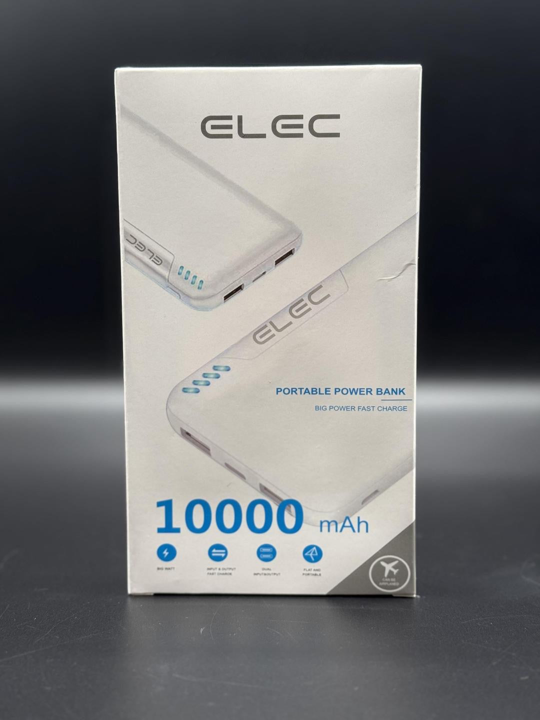 ELEC Power Bank 10000mAh Power Bank Fast Charging Power Bank Dual USB Fort