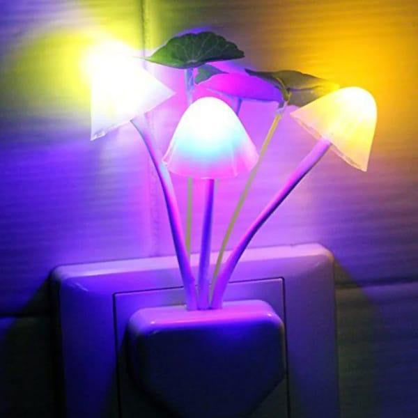 LED Mushroom Night Light With Sensor