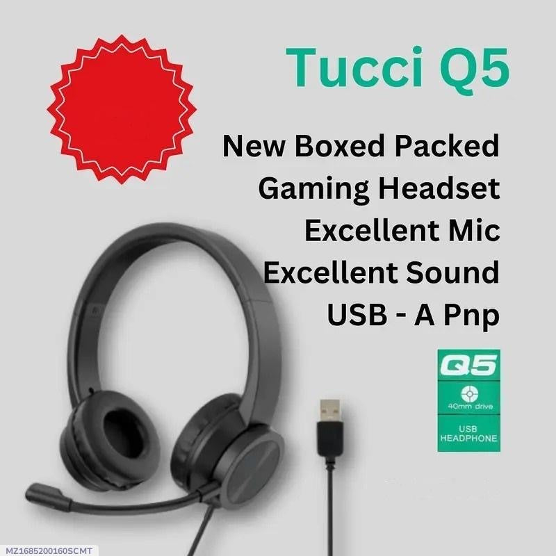 USB Computer Headphones Call Center Lightweight Wired Headset With Microphone