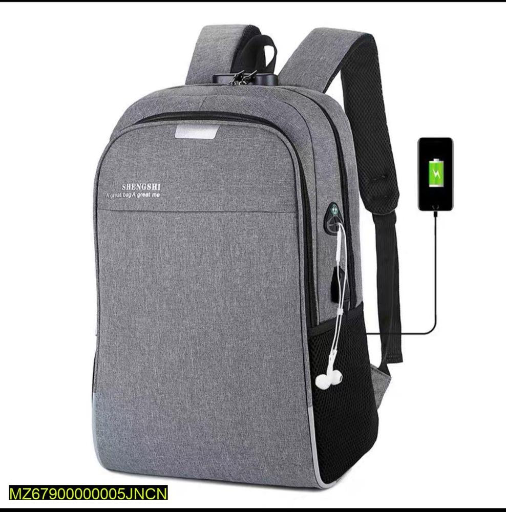 Laptop Travel Backpack – USB/ AUX Port & Trolley Strap