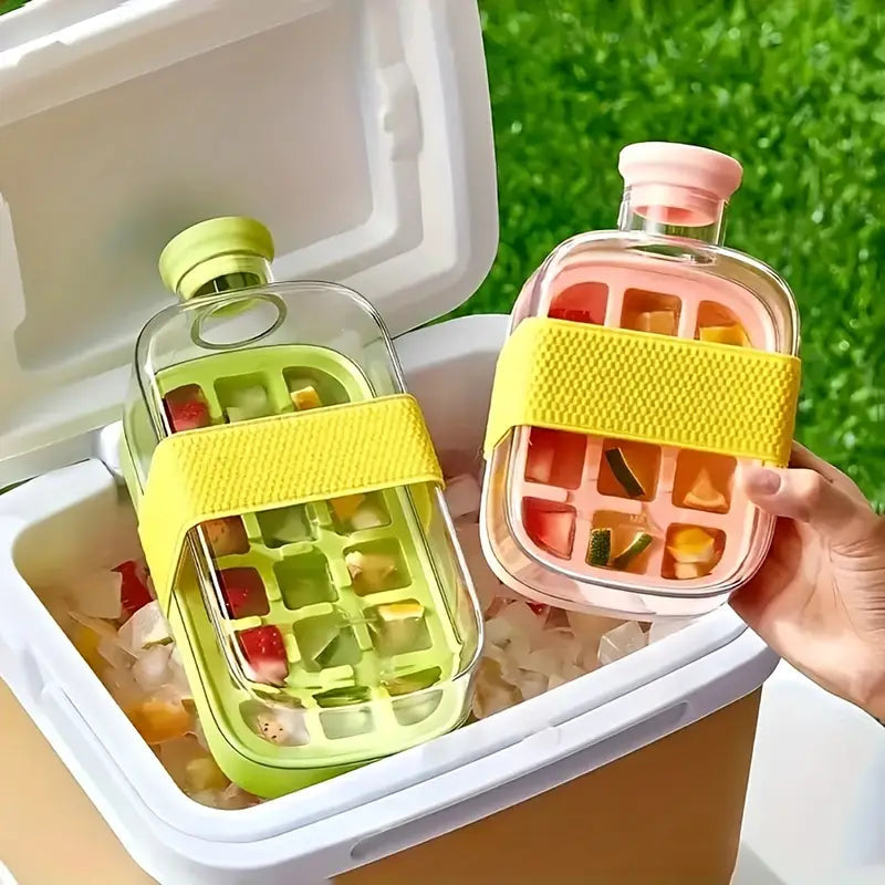 2-in-1 Ice Cube Tray & Water Bottle