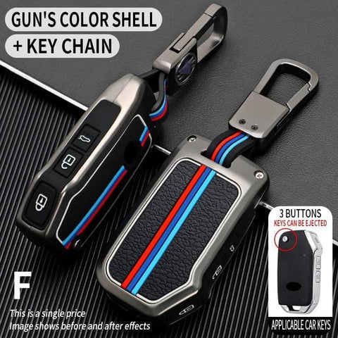 Premium Alloy Car Key Case – 360° Protection Key Fob Cover with Metallic Zinc Alloy Build