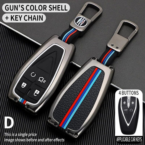 Premium Alloy Car Key Case – 360° Protection Key Fob Cover with Metallic Zinc Alloy Build