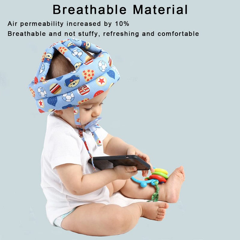 Baby Safety Helmet – Adjustable Soft Protective Headgear for Toddlers