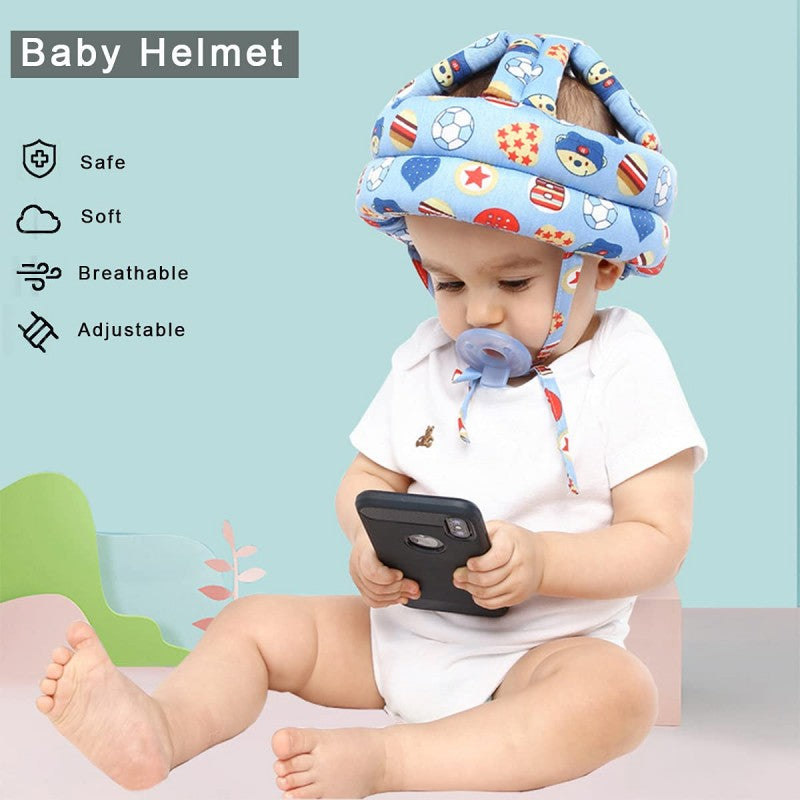 Baby Safety Helmet – Adjustable Soft Protective Headgear for Toddlers