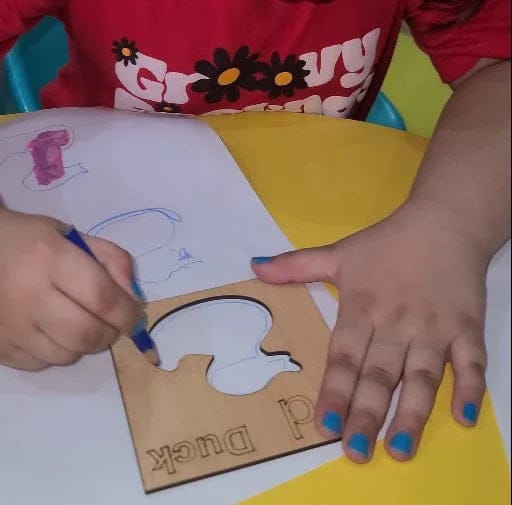 Wooden Alphabet Flashcard - A to Z Learning Toy for Kids